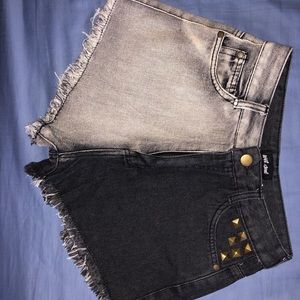 High Waisted Denim Shorts